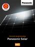 verlengde PRODUCTGARANTIE De kracht van partnerschap Panasonic Solar