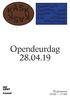 Opendeurdag Programma 10:00 17:00