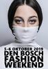 5-6 OKTOBER 2019 DEN BOSCH FASHION WEEKEND