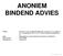 ANONIEM BINDEND ADVIES