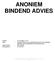 ANONIEM BINDEND ADVIES