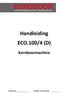 Handleiding ECO.100/4 (D) Kernboormachine