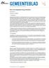 GEMEENTEBLAD. Nr Nota vereveningsfondsen Kaag en Braassem. Hoofdstuk 1 Inleiding. 1.1 Aanleiding. 1.2 Doelstelling. 1.