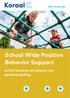 KEC Onderwijs. School Wide Positive Behavior Support. Actief aanleren en belonen van gewenst gedrag