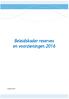 Beleidskader reserves en voorzieningen 2016