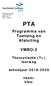 PTA. Programma van Toetsing en Afsluiting VMBO-3. Theoretische (T+) leerweg. schooljaar naam: klas: