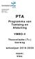 PTA. Programma van Toetsing en Afsluiting VMBO-4. Theoretische (T+) leerweg. schooljaar naam: klas: