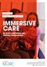 IMMERSIVE CARE. Oproep projectdeelname DE ZORG VERSTERKEN MET VIRTUELE OMGEVINGEN