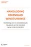 HANDLEIDING REKENBLAD WINDTURBINES