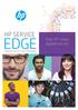 HP SERVICE EDGE. Voor HP Indigo digitale persen VERGROOT UW SUCCES MET VERTROUWEN