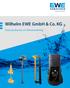 Wilhelm EWE GmbH & Co. KG. Onze producten en dienstverlening