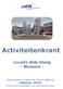 Activiteitenkrant. Locatie Alde Steeg - Bloesem - Maandelijkse uitgave van Bureau Welzijn - Oktober Krant ook te bekijken via zmw.