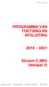 PROGRAMMA VAN TOETSING EN AFSLUITING