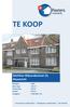 TE KOOP. Matthias Wijnandsstraat 15, Maastricht. Bouwjaar : 1920 Woon opp. : 125 m 2 Perceel opp. : 105 m 2 Inhoud : 550 m 3