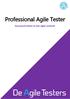 Professional Agile Tester. Succesvol testen in een agile context!
