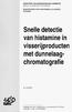 Snelle detectie van histamine in visserijproducten met dunnelaagchromatografie