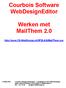 Courbois Software WebDesignEditor. Werken met MailThem 2.0