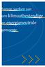 Samen werken aan een klimaatbestendige en energieneutrale gemeente