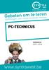 Voltijdse dagopleidingen. Opleidingen voor ondernemende mensen PC-TECHNICUS INFORMATICA 2015-2016. www.syntrawest.be