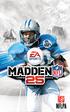 Inhoud. 2 Wat is er nieuw in Madden NFL 25 3 VoLLedige besturing 7 Hoofdmenu