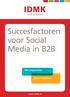 Succesfactoren voor Social Media in B2B