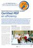 Certified PDF en efficiency