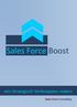 Sales Force Boost. een Strategisch Verkoopplan maken. Sales Force Consulting. Sales Force Consulting Brochure Sales Force Boost