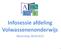 Infosessie afdeling Volwassenenonderwijs. Woensdag 28/8/2013