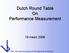Dutch Round Table On Performance Measurement