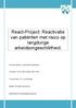 React-Project: Reactivatie van patiënten met risico op langdurige arbeidsongeschiktheid.