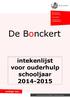 intekenlijst voor ouderhulp schooljaar 2014-2015