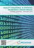 QUALITY ASSURANCE & STATISTICS EN PRODUCT CREATIE PROCES cursussen september - december 2014