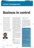 Business in control. aan de ICT-dienstverlening.