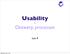 Usability & Ontwerp processen. Les 4