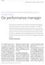 De performance manager