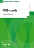 PEG-sonde. Afdeling endoscopie. mca.nl