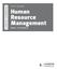 Human Resource Management