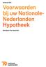 Voorwaarden bij uw Nationale- Nederlanden Hypotheek