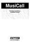 MusiCall. Installatie handleiding Installation manual