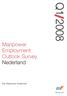 Q1 2008. Manpower Employment Outlook Survey Nederland. Een Manpower Onderzoek