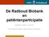 De Radboud Biobank en patiëntenparticipatie