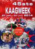 45ste. Kaagweek. 27 juni t/m 01 juli 2014 FOTOWED. Vereniging tot viering van Warmonds