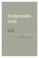Onderzoekstools. Ben Baarda Mark Julsing. Eerste druk. Noordhoff Uitgevers Groningen/Houten. Noordhoff Uitgevers bv