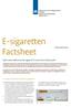 E-sigaretten Factsheet