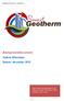 Backgrounddocument. Valérie Whenham: Datum: december 2012. Deze studie werd uitgevoerd in het kader van het IWT-VIS traject Smart Geotherm (2011-2017)