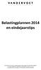 Belastingplannen 2014 en eindejaarstips