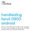 handleiding fanvil D800 android