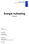 Energie nulmeting. Diemen. Bosch & Van Rijn Consultants in renewable energy & planning. Twynstra Gudde Adviseurs en Managers