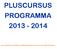 PLUSCURSUS PROGRAMMA 2013-2014