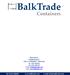 Tel: 0181-488400 www.balktrade.com e-mail: info@balktrade.com